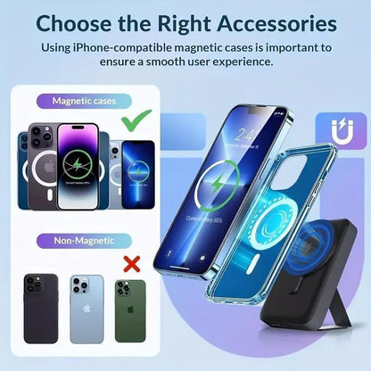 Magsafe Magnetic Wireless Power Bank 10000Mah Slim Charger Iphone 15 14 13 Pro
