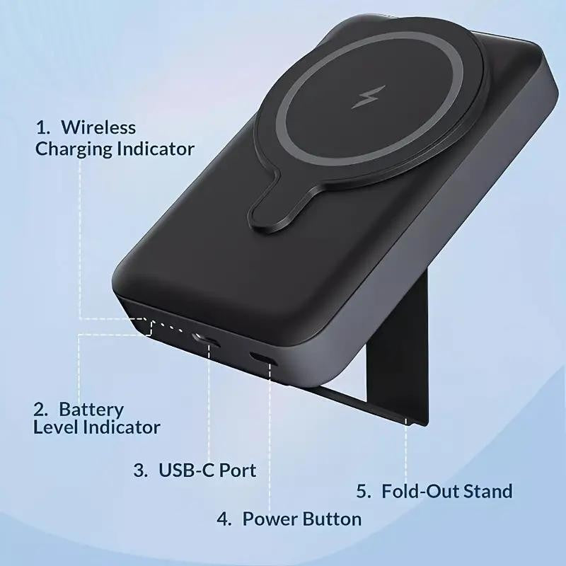 Magsafe Magnetic Wireless Power Bank 10000Mah Slim Charger Iphone 15 14 13 Pro