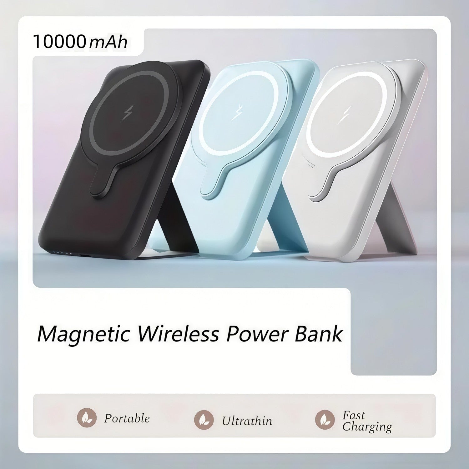 Magsafe Magnetic Wireless Power Bank 10000Mah Slim Charger Iphone 15 14 13 Pro